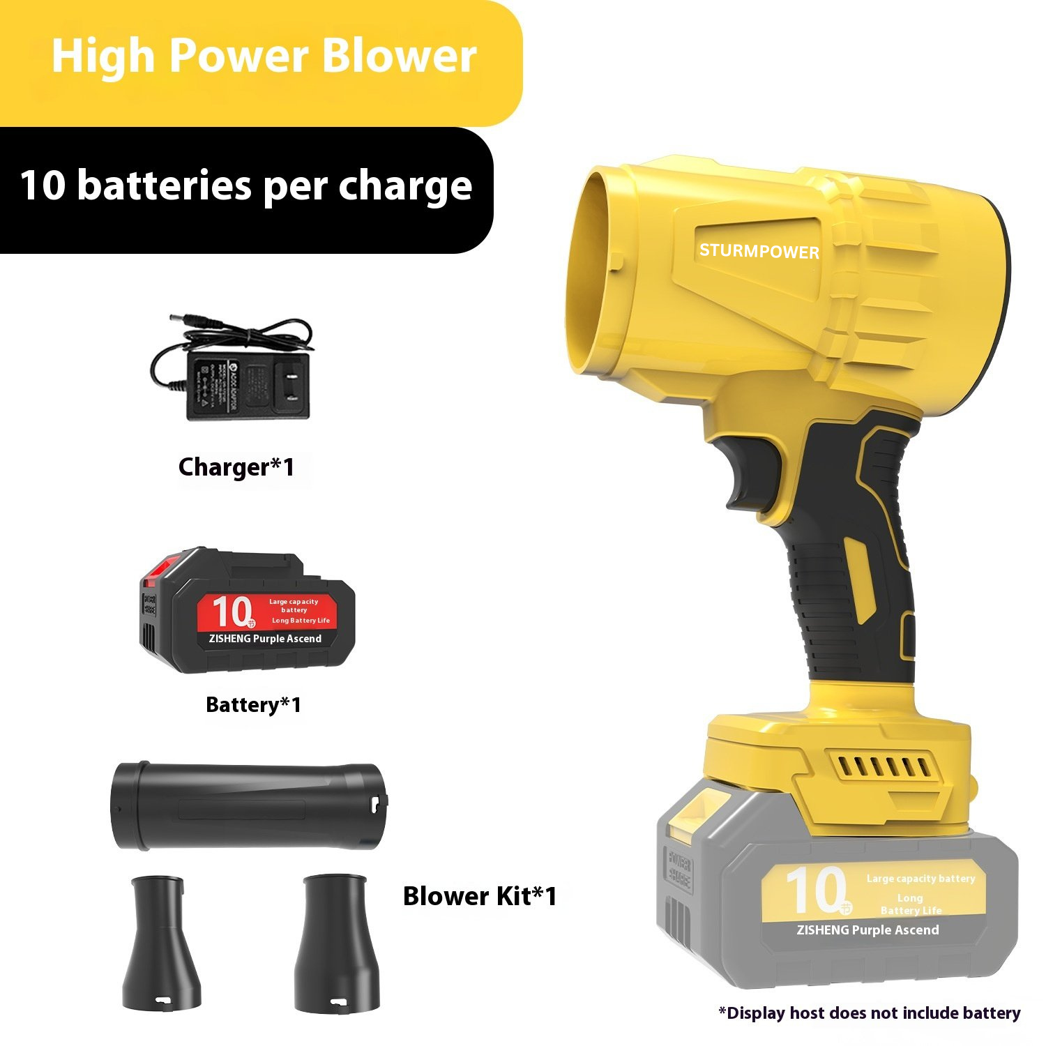 STURMPOWER®- High-Power Handheld Blower: Dust Buster & Car Dryer Extraordinaire