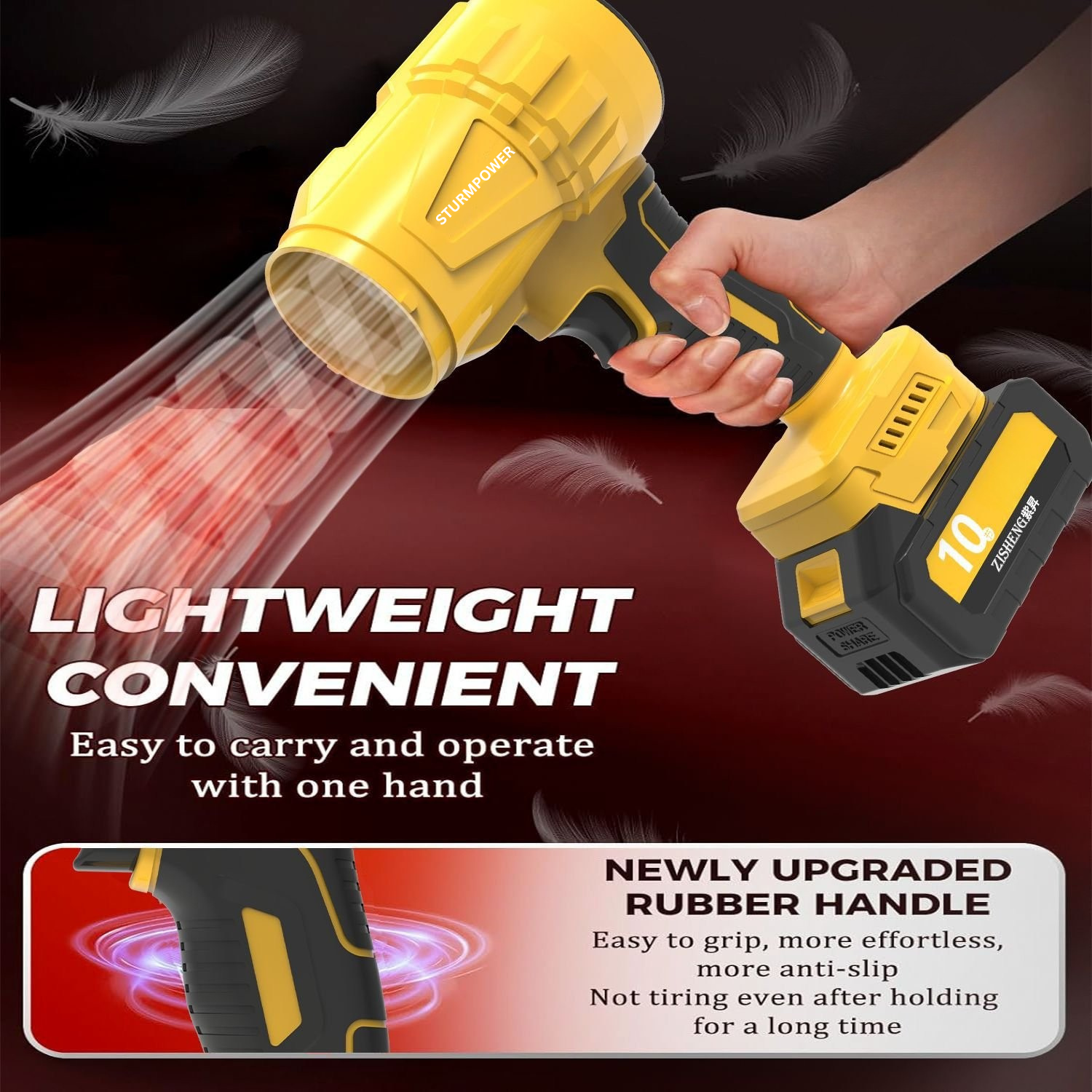 STURMPOWER®- High-Power Handheld Blower: Dust Buster & Car Dryer Extraordinaire